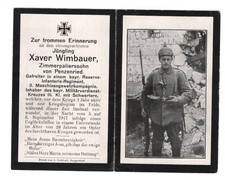 Sterbebild ,WK1 Uffz. Res.-