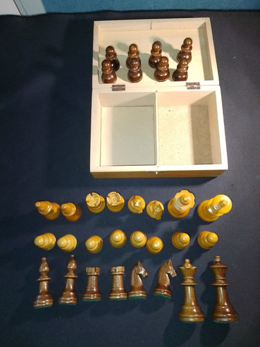 Vintage schachfiguren set - 1,