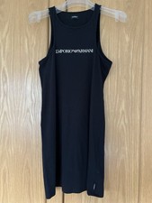 LUXUS PURE! Emporio Armani Tank Top Kleid / Long Top - Größe S/M - Glamour Look