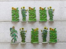 10 Zinnfiguren Sonnenblumen