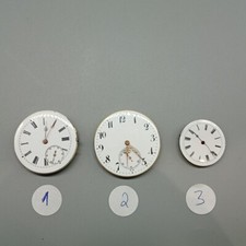 Taschenuhren Bastleruhren Ersatzteile Uhrwerk Ziffernblatt   F4 