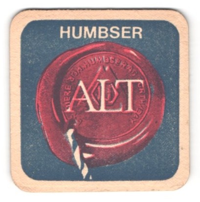 Bierdeckel humbser alt - bierdeckel,