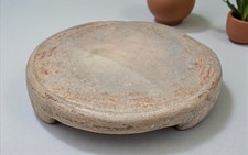 Antik Sand Stein Rund Chapati Brot Roll Platte Original Alt Handgeschnitzt