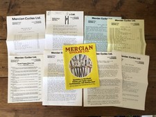 Vintage mercian cycles katalog - cycles,