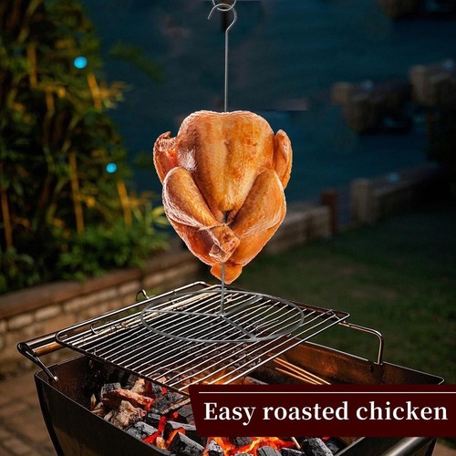 Vertikaler spieß geflügel - vertikaler,
