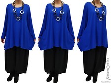 PoCo LAGENLOOK Basic Long Shirt Tunika ❶❷ L-XL-XXL-XXXL 44 46 48 50 52 54 56 58
