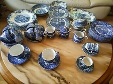 Essgeschirr 53 st. Englisch Landschaft Porzellan,Enoch Woods,Grindley,JohansonBr