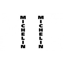2 MICHELIN AUFKLEBER mm.150