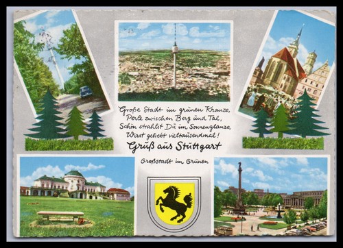 Ansichtskarte stuttgart - stuttgart, /