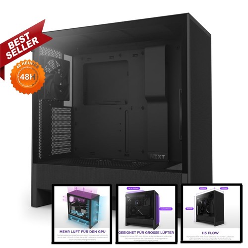 Nzxt flow kompakte - h5, atx