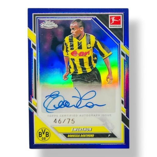Ewerthon auto topps chrome - ewerthon, /75