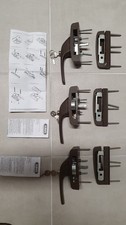 ABUS Fenstersicherungen braun, Konvolut 3x FO 400, 1x FAS101, 5x FAS97, Zubehör