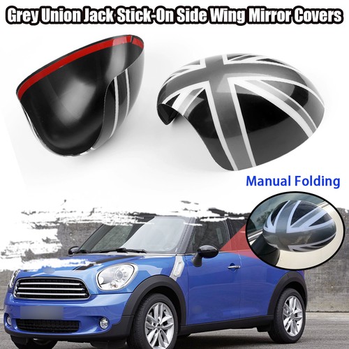 Grau union jack spiegelkappen - jack,