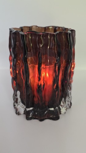 Glaswindlicht braun geriffelt - braun,
