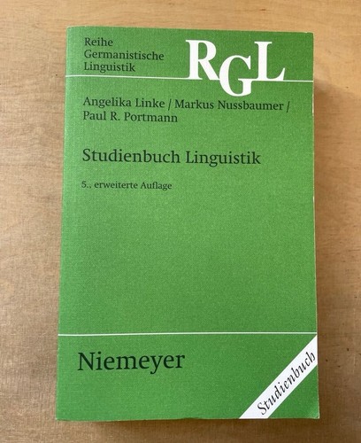 Studienbuch linguistik reihe - studienbuch,