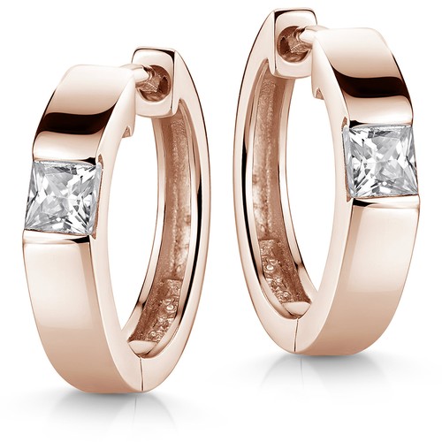 Materia damen rosegold creolen - damen,