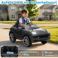 Porsche Cayenne Kinder Elektroauto SUV mit Fernbedienung Musikfunktion Bis 5km/h