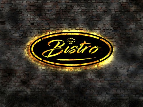 Led leuchtschild bistro imbiss - led,
