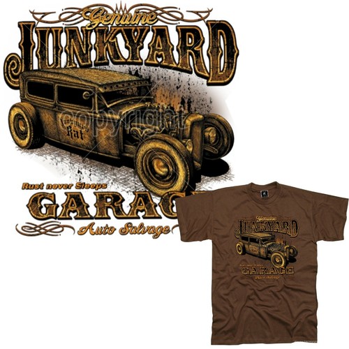 Shirt auto hot rod garage - hot,