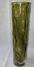 Borken Vase, Glas Vase Green