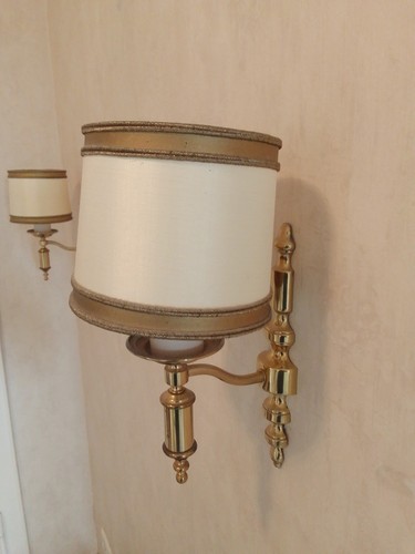 Vintage wandleuchte messing - vintage,