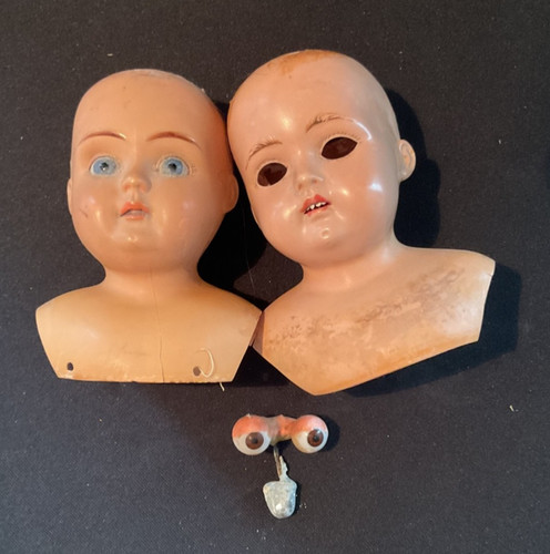 Antike puppen schulterköpfe - 2,