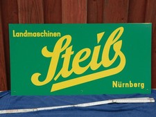 Blechschild Steib Landmaschinen Reklame Deko Werkstatt Rarität!!!