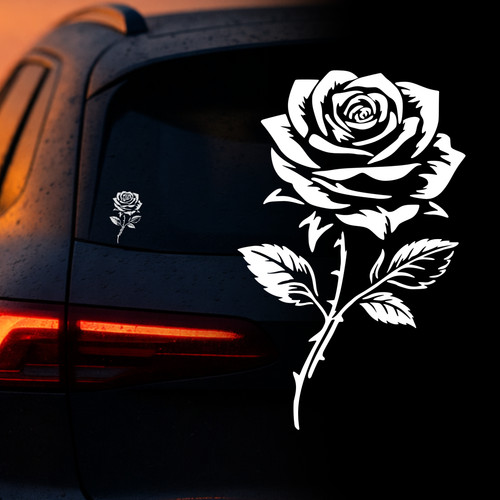Auto aufkleber rose blume - auto,