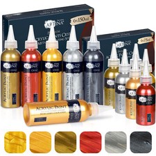 6er Set Metallic Acrylfarben