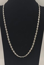 Maßive Herren Bohnenkerkette Schiffsanker aus 925er Silber  ca. 60cm - 22 Gramm