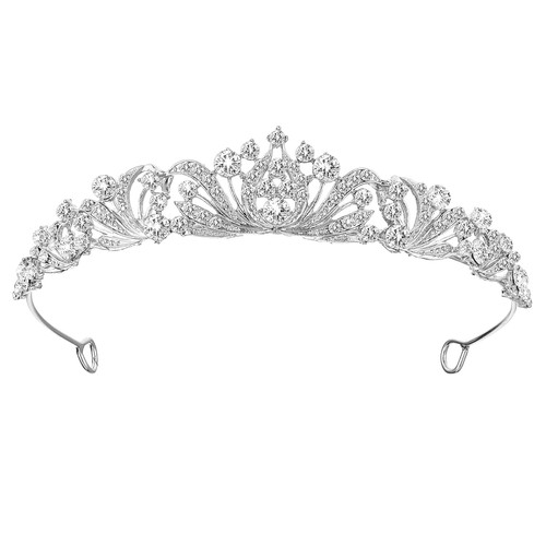 Strass kristall tiara diadem - strass,