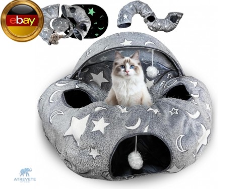 Katzenbett mit leuchtfunktion - katzenbett,