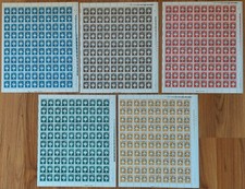 5 Bögen Luftpost (4 Bilder)