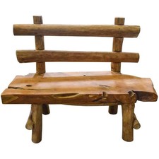 Wurzelholzbank "Farmhouse" aus