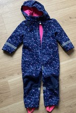 Mädchen Kinder Overall,Herbst/Winter Anzug Gr. 86/92 blau/pink,Softshell