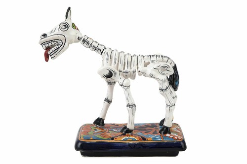 Figur keramikpferd skelett - keramikpferd,