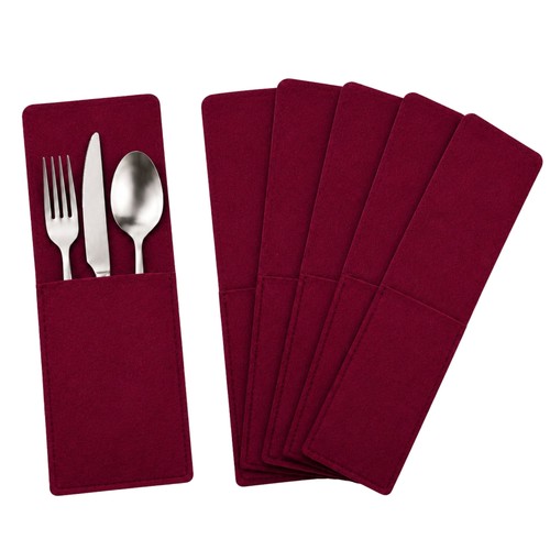 Bestecktaschen filz 6er set - filz,