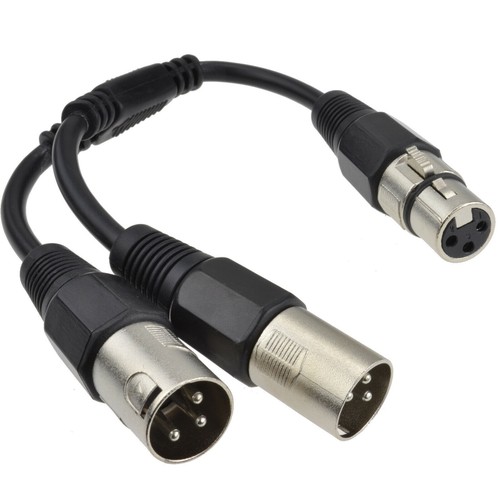 Xlr splitter kabel - kabel, buchse