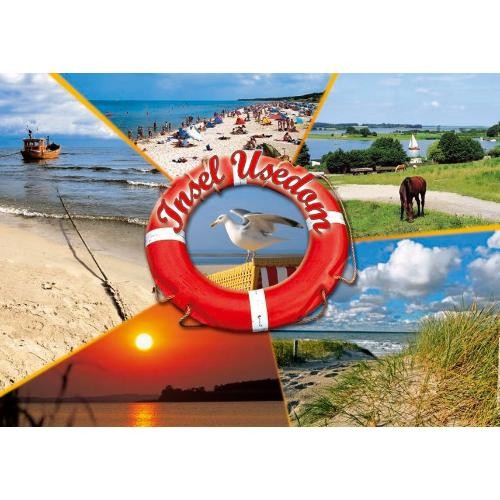 Insel usedom postkarte - insel,