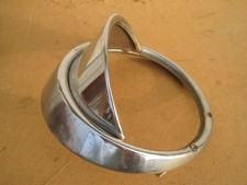 VW Käfer Scheinwerferring 3-Loch Metall / Chrom mit einsetzbarem Kappenteil selt