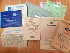 KFZ Brief Fahrzeugbrief DDR Belege Simson Motorroller SR 80 CE Rechnung etc. RAR