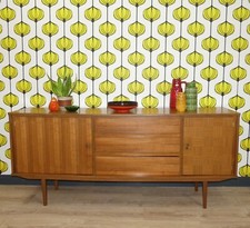 60er Jahre Sideboard Royal Board of Sweden 178cm mid century 3 Schubladen retro