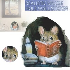 Cartoon Wandaufkleber Mausloch