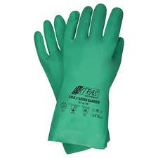 Nitras green Barrier 3450 Nitrilhandschuhe Schutzhandschuhe grün 12 Paar Gr 8-11