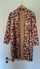 Velourmantel giraffenmuster - velourmantel,