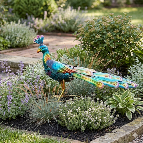 Pfau solarfigur mit led - mit,
