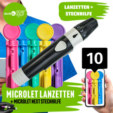 Stechhilfe Microlet next - Lanzettengerät | Microlet + 10 Lanzetten - scankauf