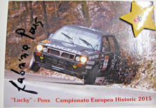 Rallye autogrammkarte fabrizia - autogrammkarte,