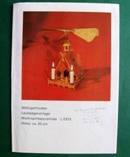 DDR Weihnachtspyramide Laubsägevorlage Waldkirche Abbügelmuster Holz Ostalgie