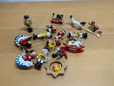 Konvolut Holzfiguren Weihnachten Erzgebirge Christbaumschmuck Vintage